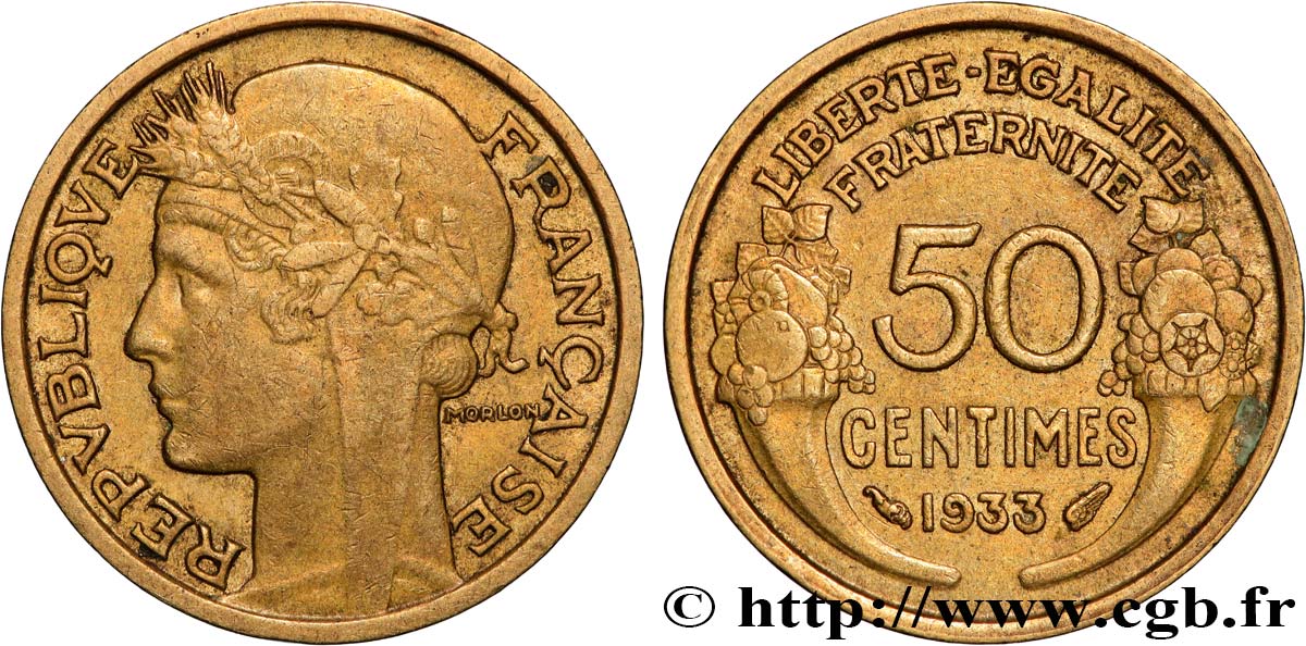 50 centimes Morlon 1933  F.192/10 SS 