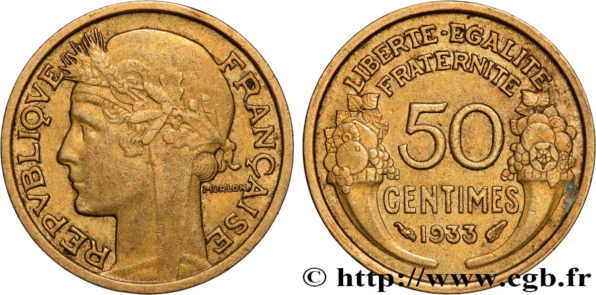 50 centimes Morlon 1933  F.192/10 TTB 