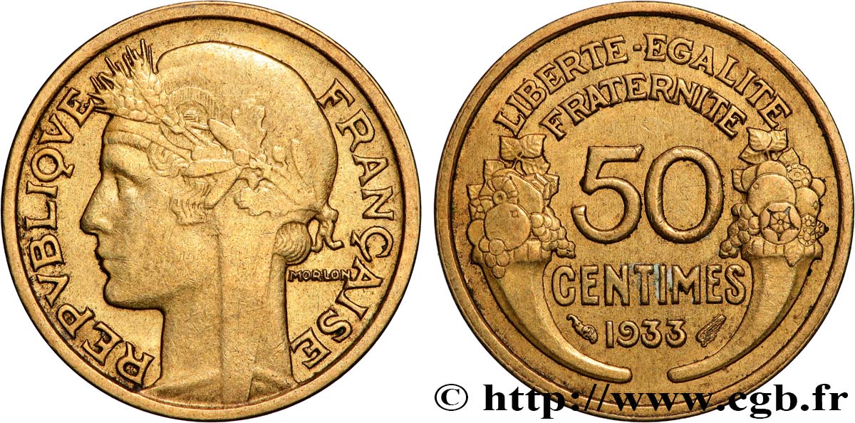 50 centimes Morlon 1933  F.192/10 TTB 