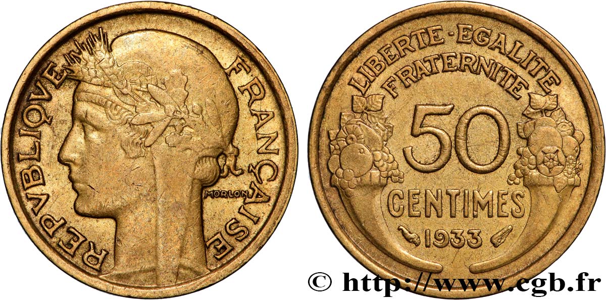 50 centimes Morlon 1933  F.192/10 SS 