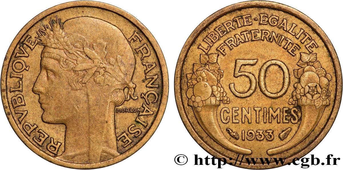 50 centimes Morlon 1933  F.192/10 BB 
