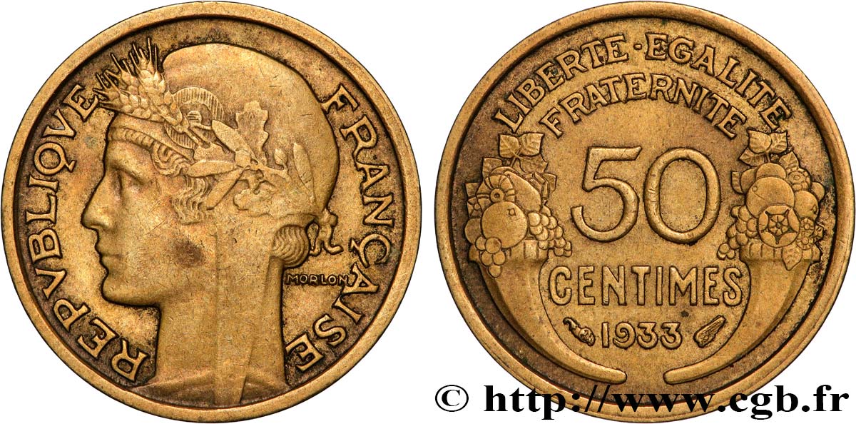 50 centimes Morlon 1933  F.192/10 BB 