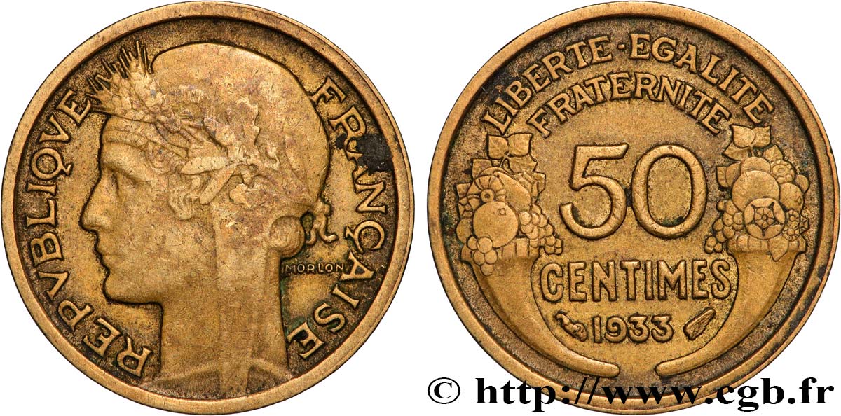 50 centimes Morlon 1933  F.192/10 BB 