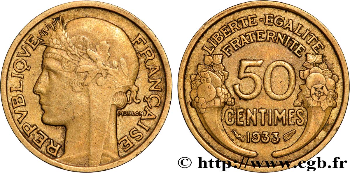 50 centimes Morlon 1933  F.192/11 BB 