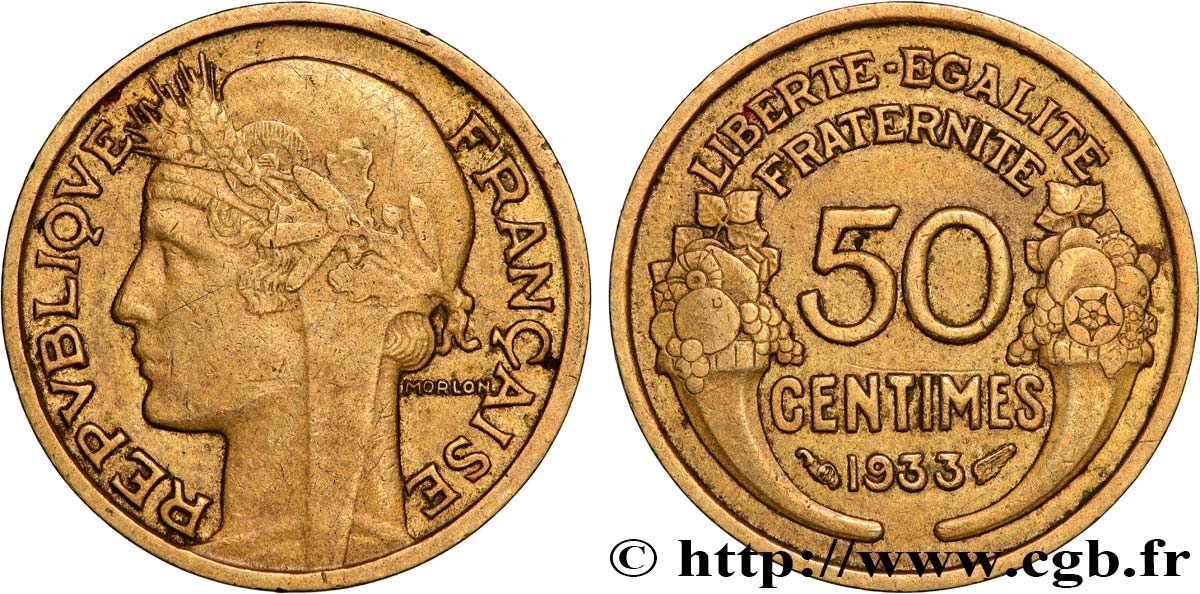 50 centimes Morlon 1933  F.192/11 BB 