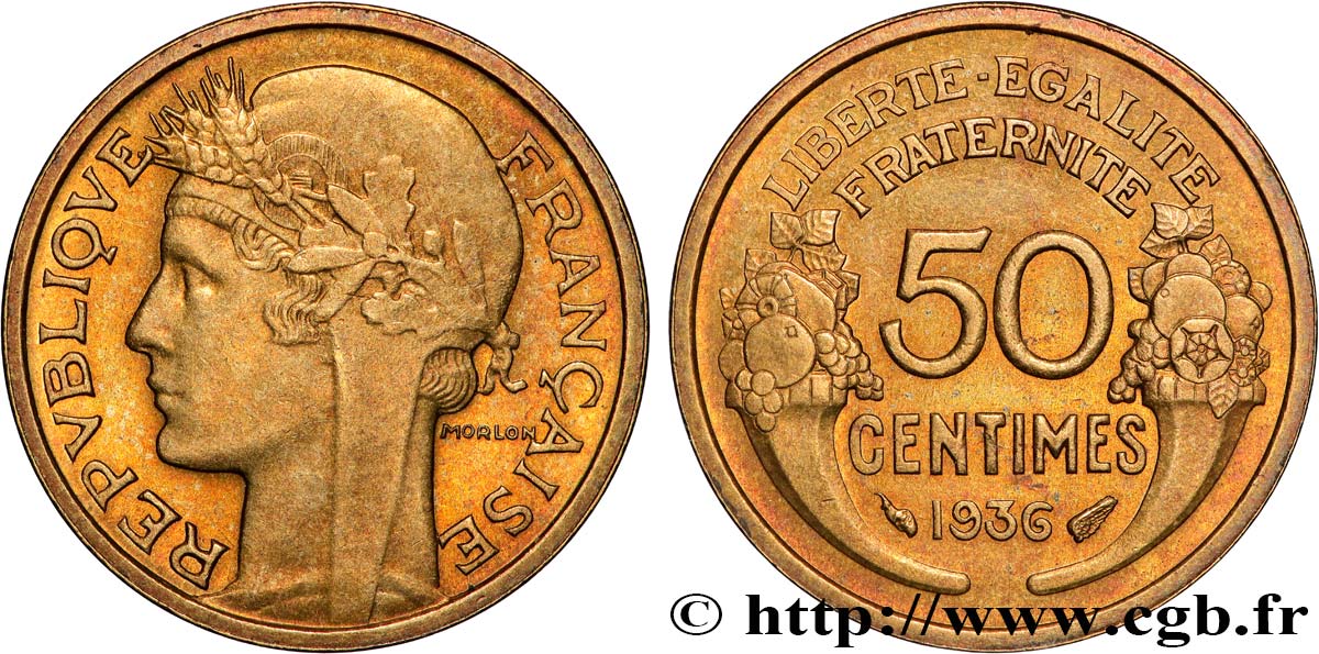 50 centimes Morlon 1936  F.192/12 SS 