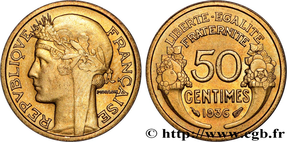 50 centimes Morlon 1936  F.192/12 SS 