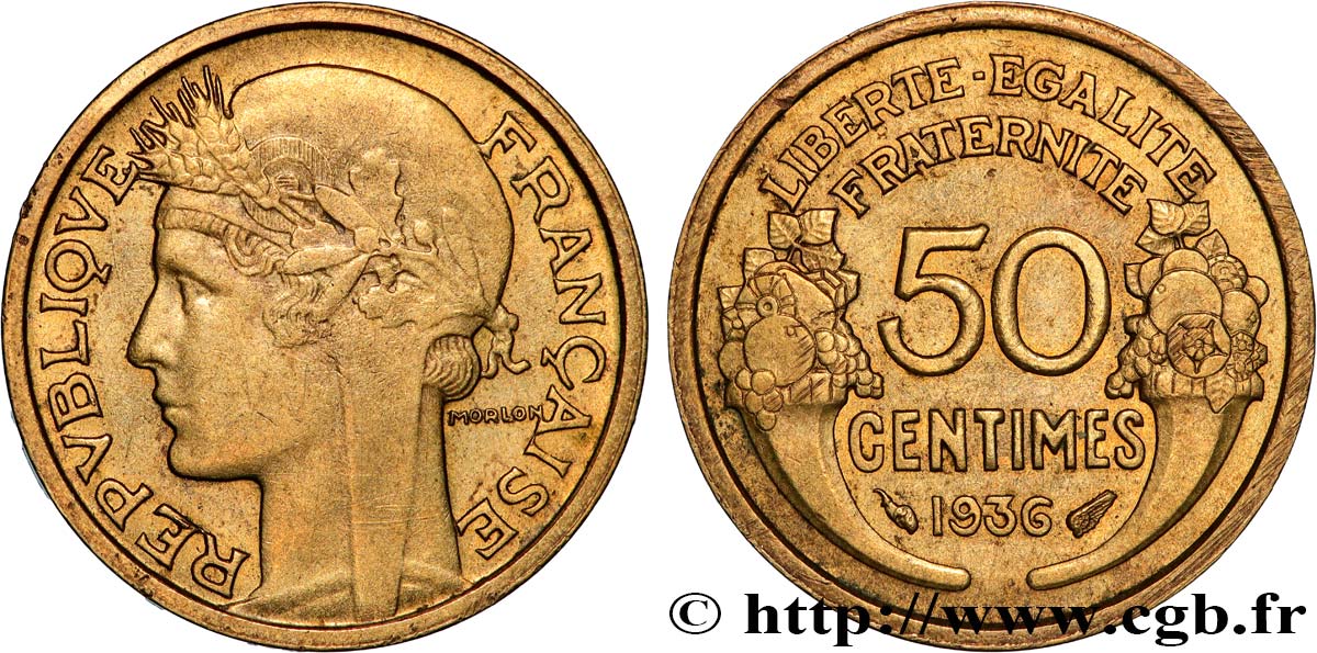 50 centimes Morlon 1936  F.192/12 SS 