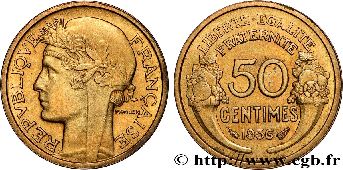 50 centimes Morlon 1936  F.192/12 SS 