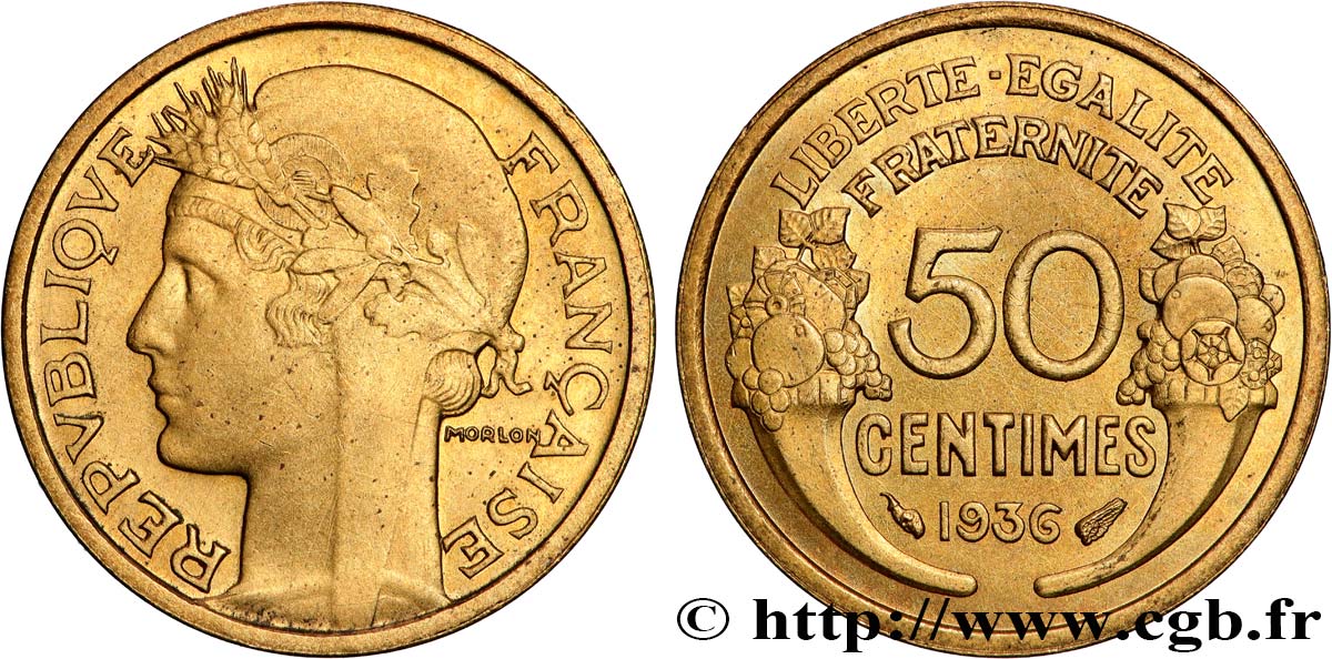 50 centimes Morlon 1936  F.192/12 BB 