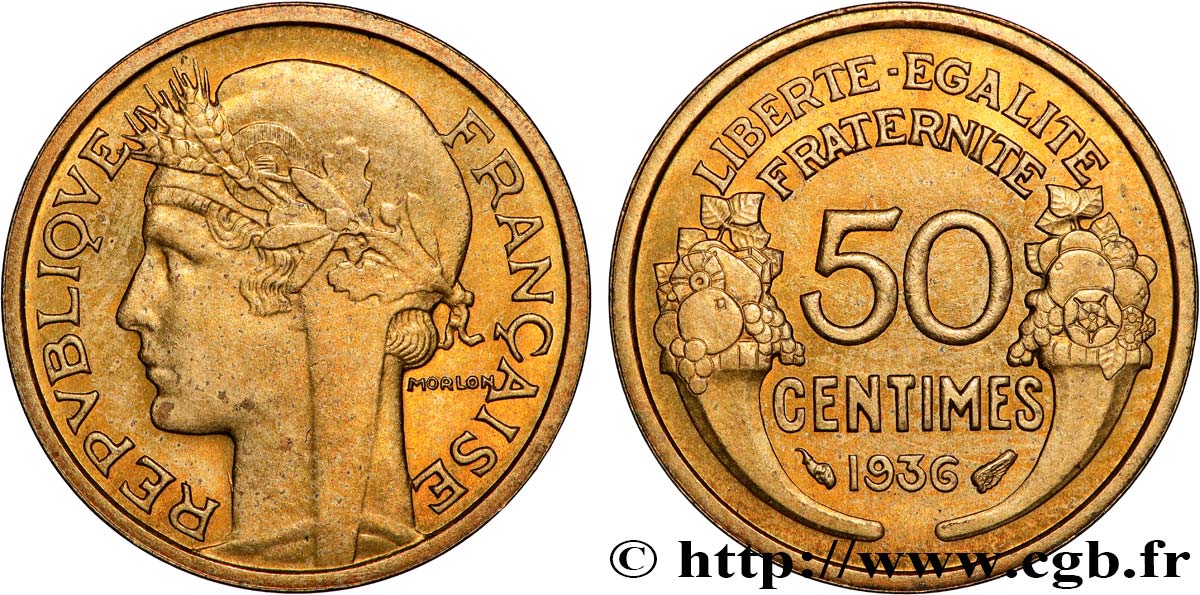 50 centimes Morlon 1936  F.192/12 fSS 