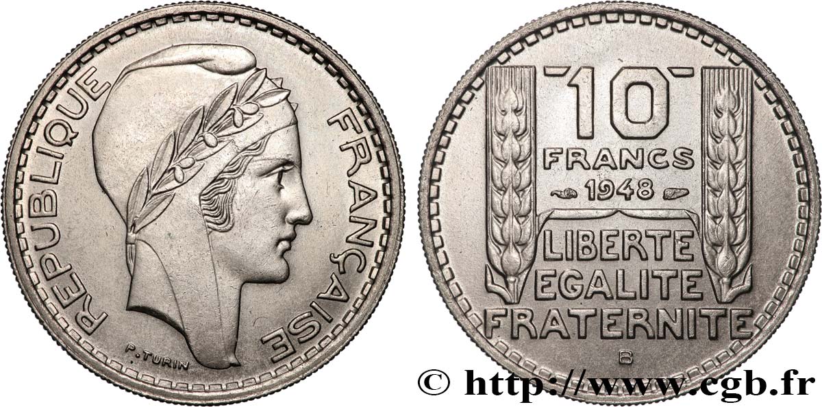 10 francs Turin, petite tête 1948 Beaumont-Le-Roger F.362/4 MS 