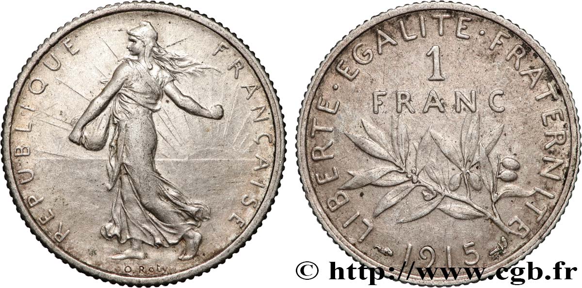 1 franc Semeuse 1915 Paris F.217/21 SPL 