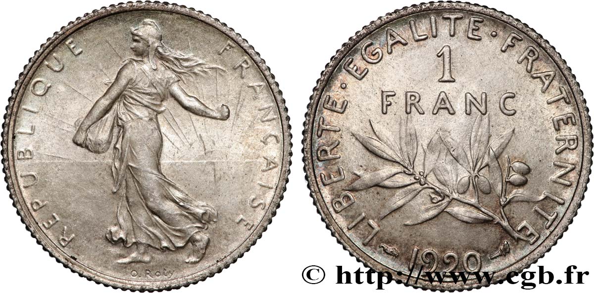 1 franc Semeuse 1920 Paris F.217/26 SUP+ 