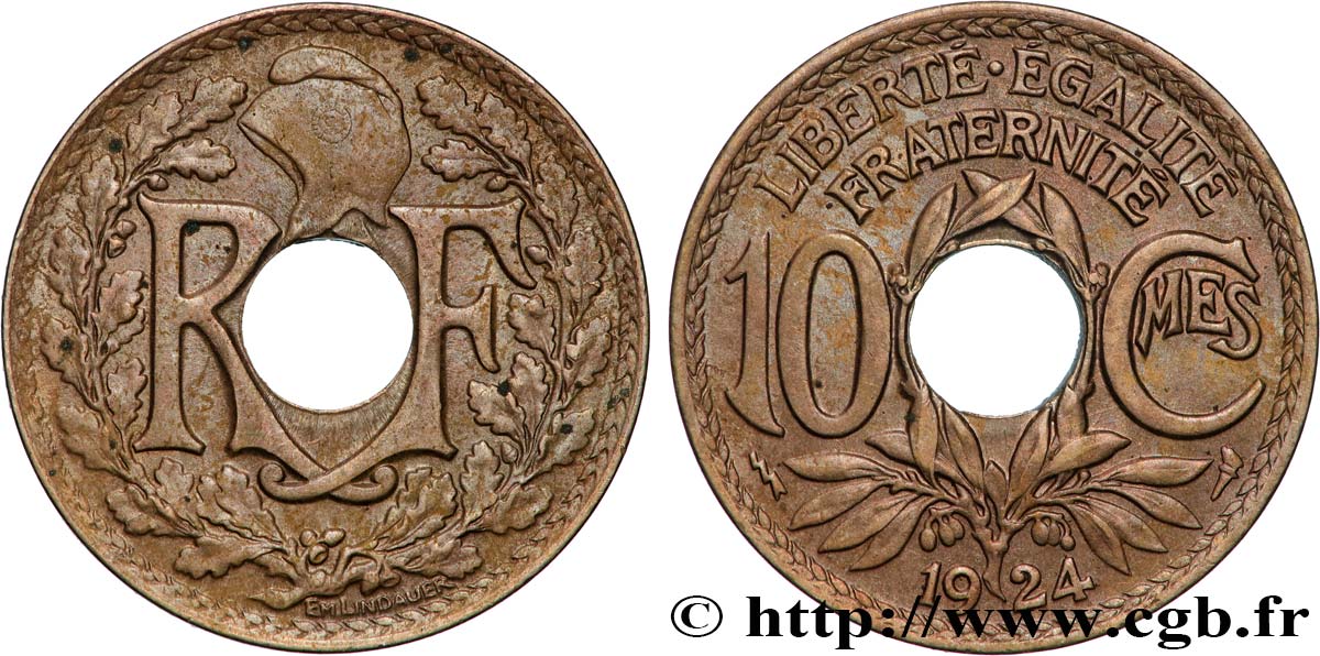 10 centimes Lindauer 1924 Poissy F.138/11 TB 