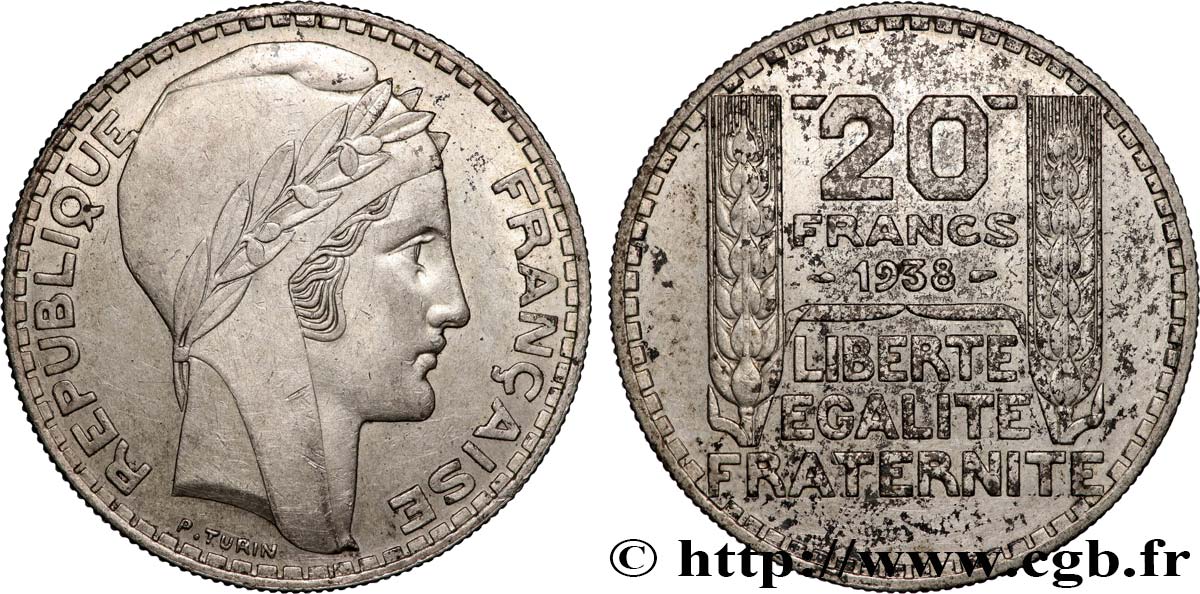 20 francs Turin 1938  F.400/9 TTB+ 