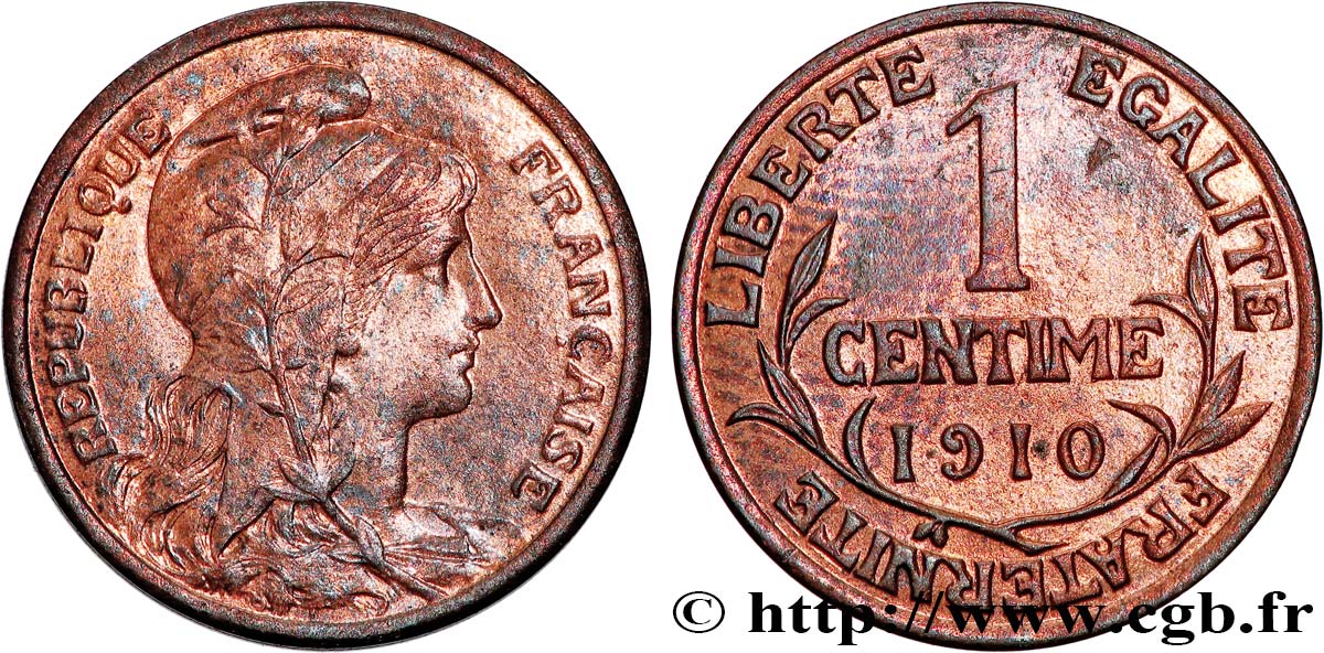 1 centime Daniel-Dupuis 1910 Paris F.105/12 SUP62 