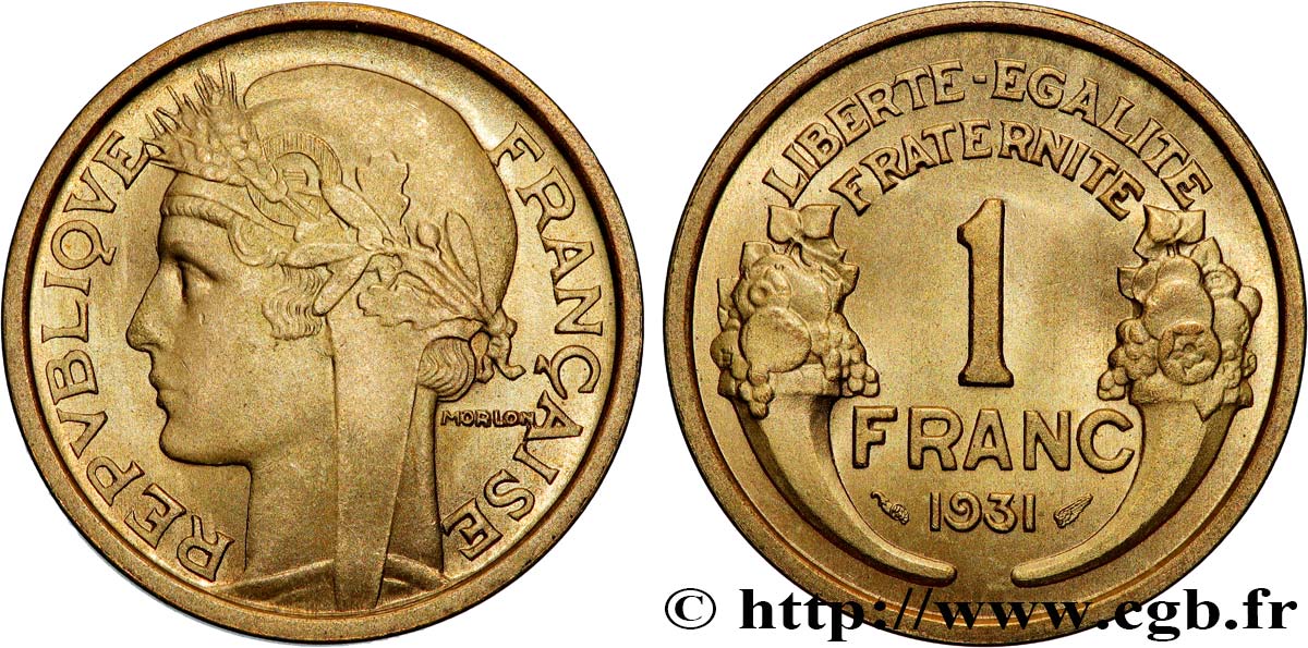 1 franc Morlon 1931 Paris F.219/2 FDC65 