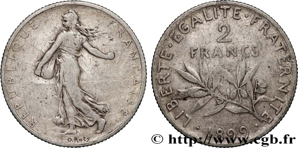 2 francs Semeuse 1899  F.266/3 BC 