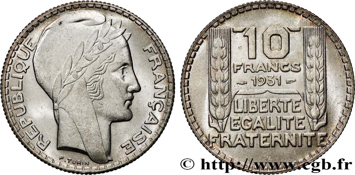 10 francs Turin 1931  F.360/4 SPL63 