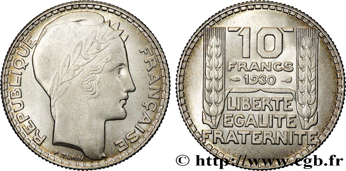 10 francs Turin 1930  F.360/3 SPL64 