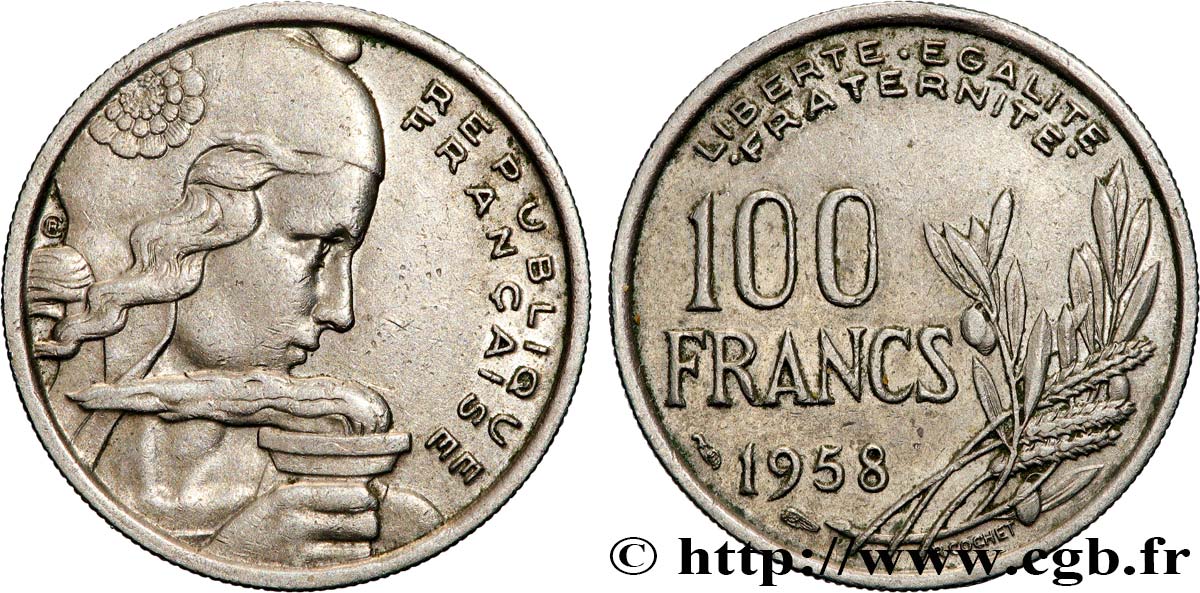 100 francs Cochet 1958  F.450/12 MBC 