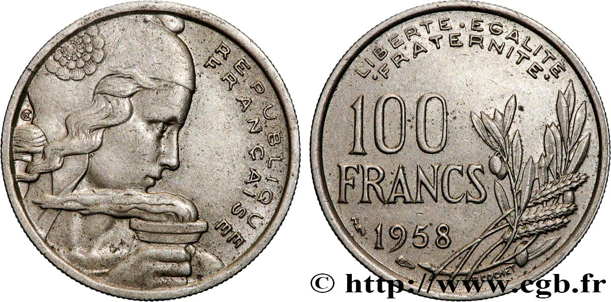 100 francs Cochet 1958  F.450/12 SS 