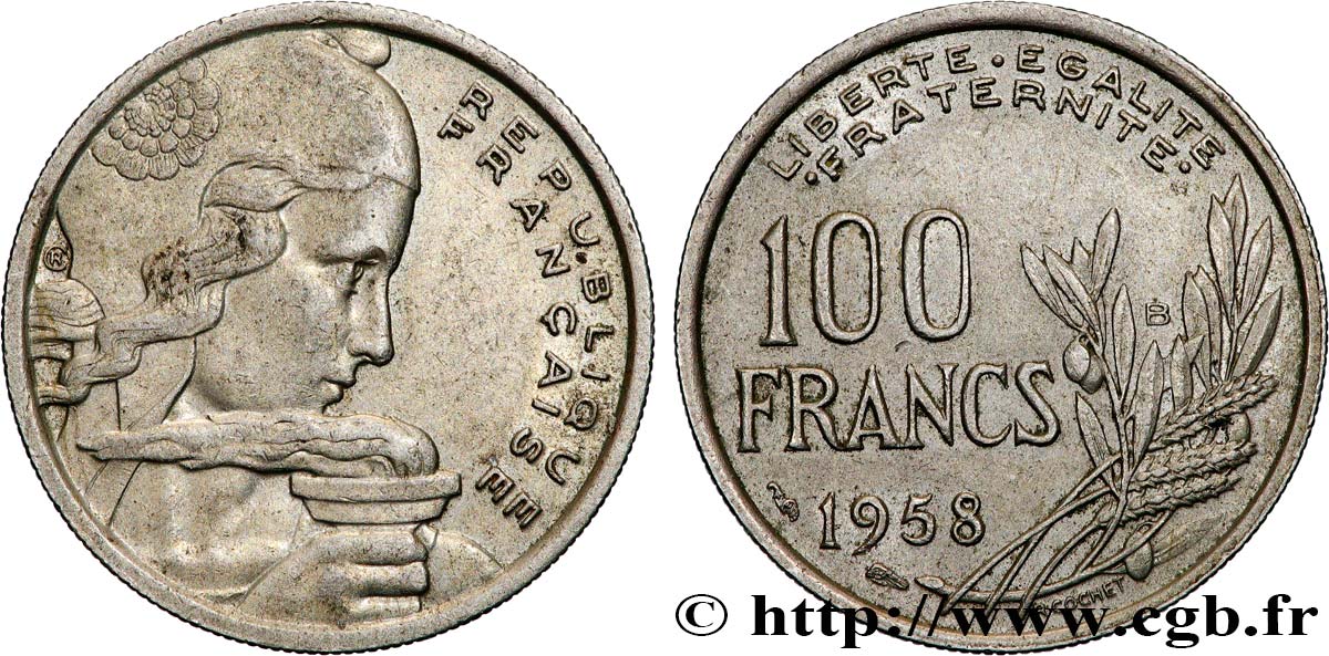 100 francs Cochet 1958  F.450/12 BB 