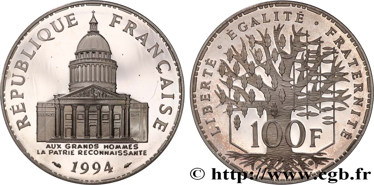 100 francs Panthéon, BE (Belle Épreuve) 1994  F.451/15 MS 