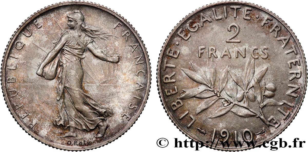 2 francs Semeuse 1910  F.266/12 VZ 