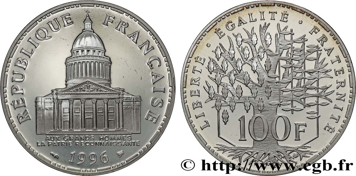 100 francs Panthéon, Belle épreuve 1996  F.451/19 MS 