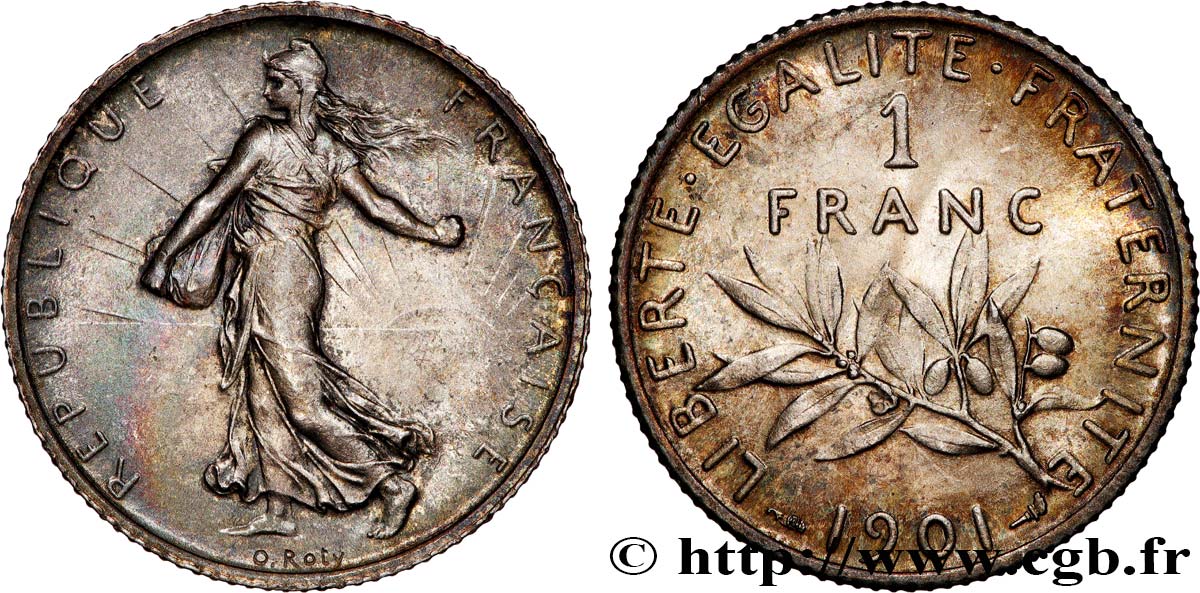 1 franc Semeuse 1901  F.217/6 SUP+ 