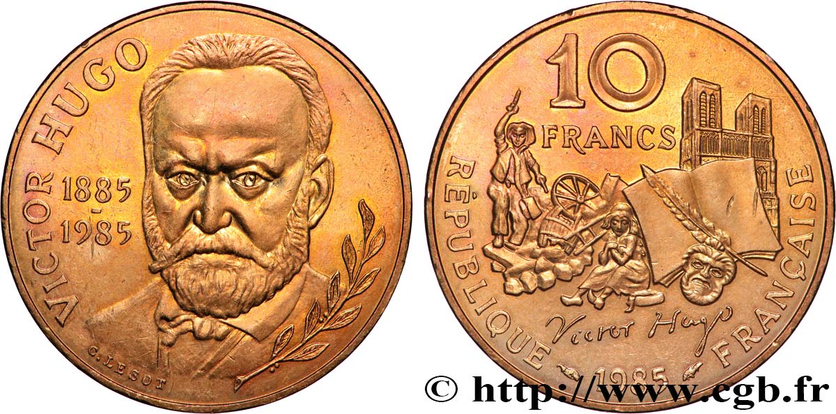 10 francs Victor Hugo 1985  F.370/2 AU 