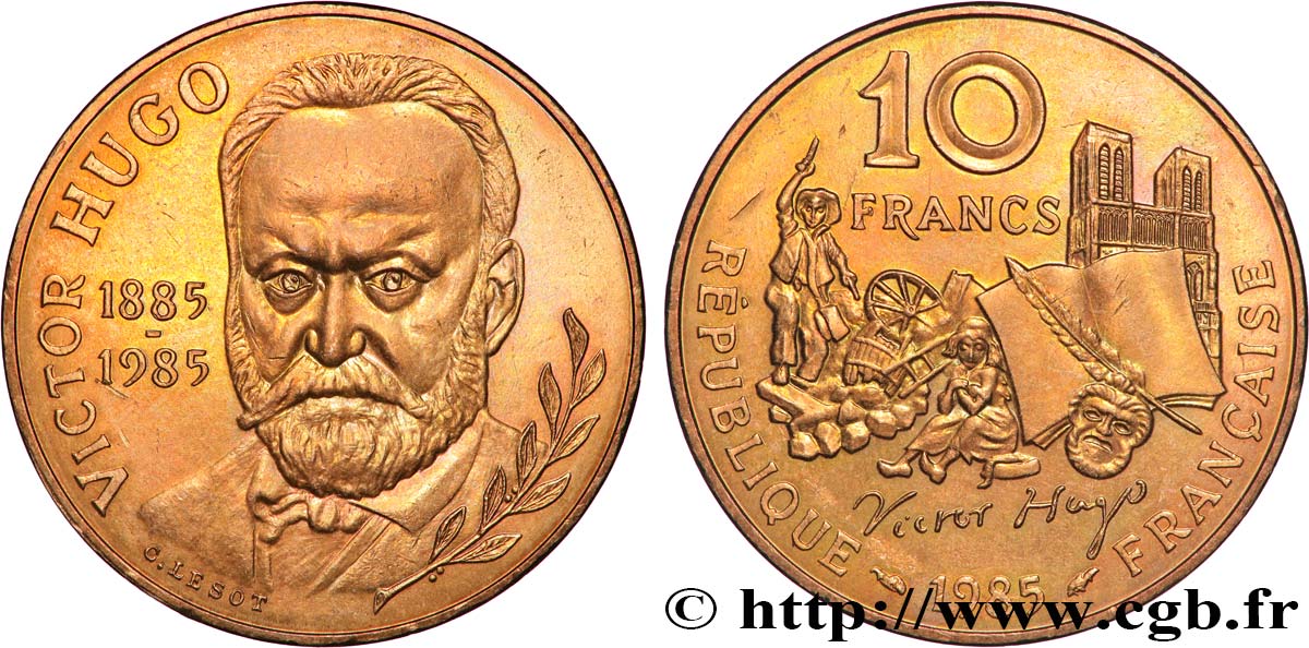 10 francs Victor Hugo 1985  F.370/2 SPL 