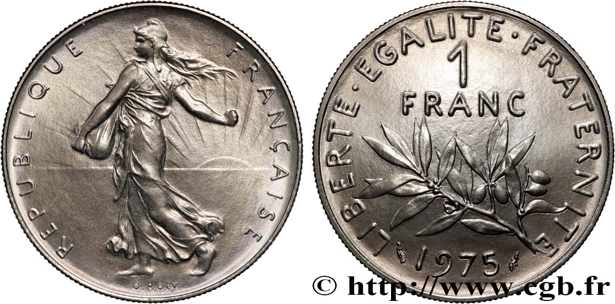 1 franc Semeuse, nickel 1975 Pessac F.226/20 ST 