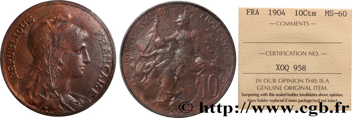 10 centimes Daniel-Dupuis 1904  F.136/13 SUP60 