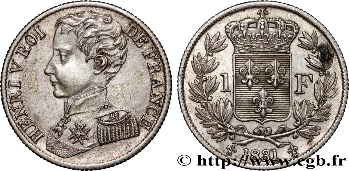 1 franc 1831  VG.2705  TTB+ 