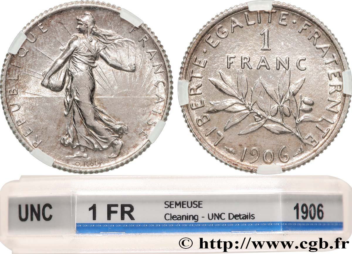 1 franc Semeuse 1906 Paris F.217/11 SUP+ GENI