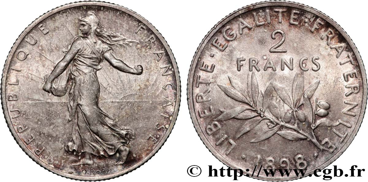 2 francs Semeuse 1898  F.266/1 SUP+ 