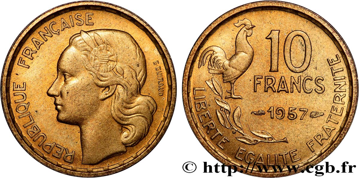 10 francs Guiraud 1957  F.363/13 fST63 