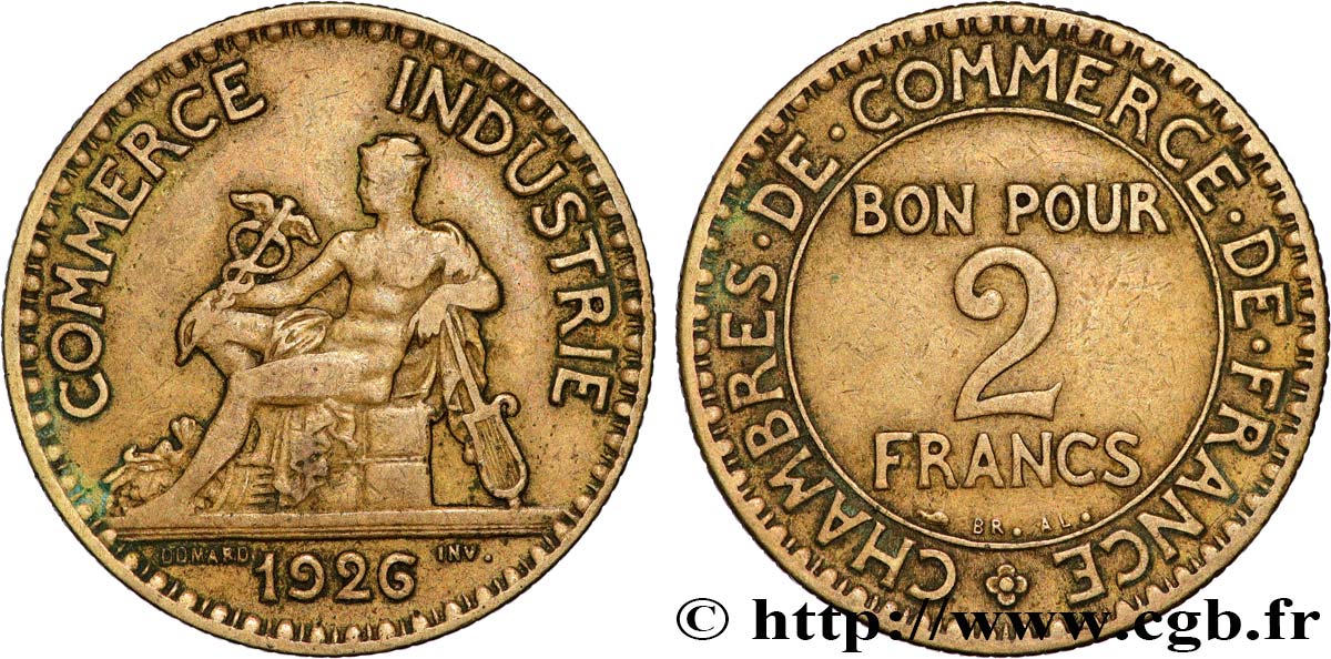 2 francs Chambres de Commerce 1926  F.267/8 B 