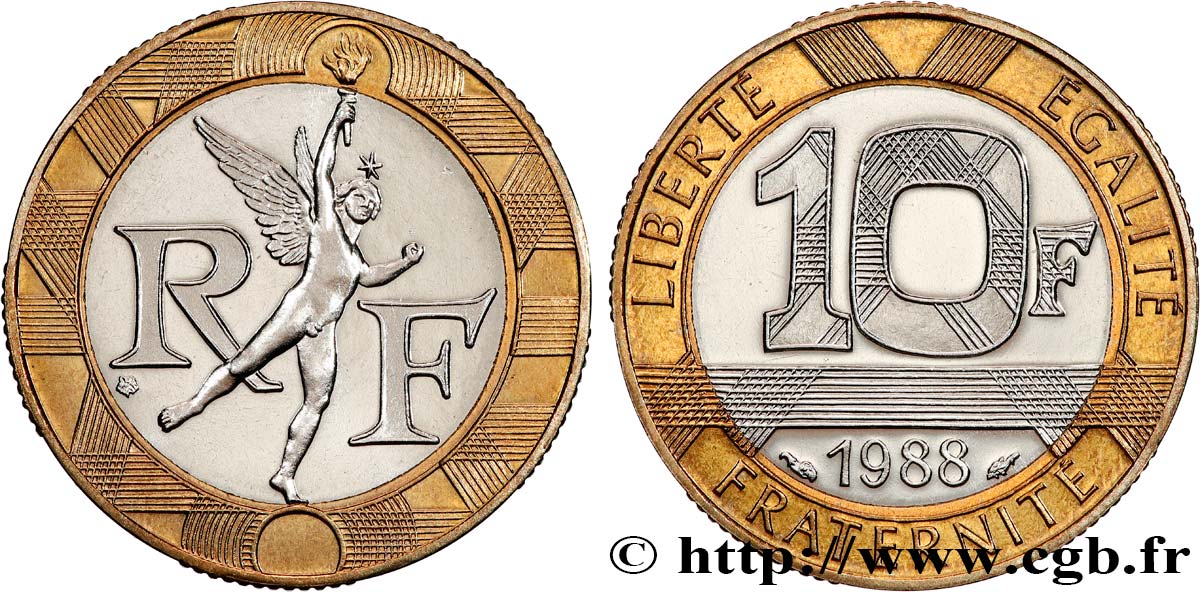 10 francs Génie de la Bastille 1988 Pessac F.375/2 ST 