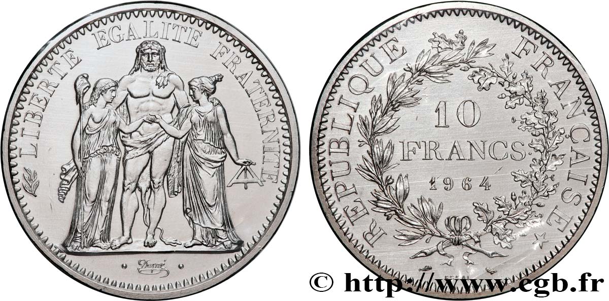 Essai de 10 francs Hercule 1964 Paris F.364/2 MS 