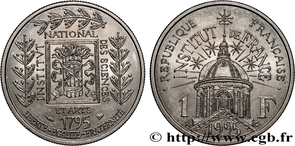 1 franc Institut de France 1995  F.230/2 VZ 