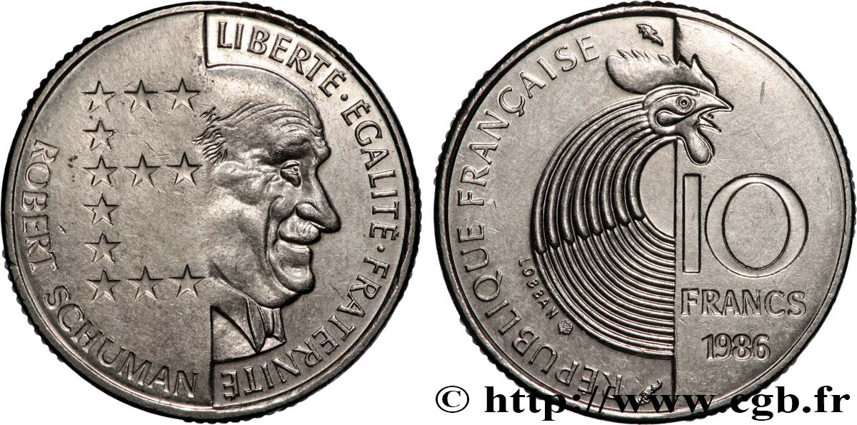 10 francs Robert Schuman 1986 Pessac F.374/2 SUP+ 