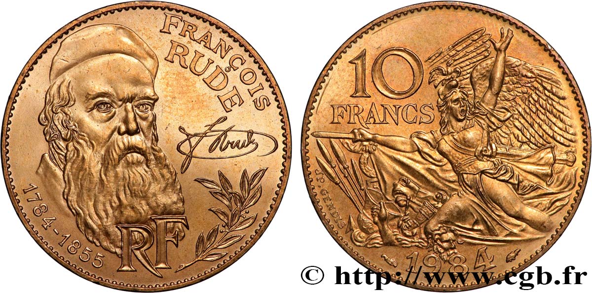 10 francs François Rude 1984  F.369/2 SPL+ 