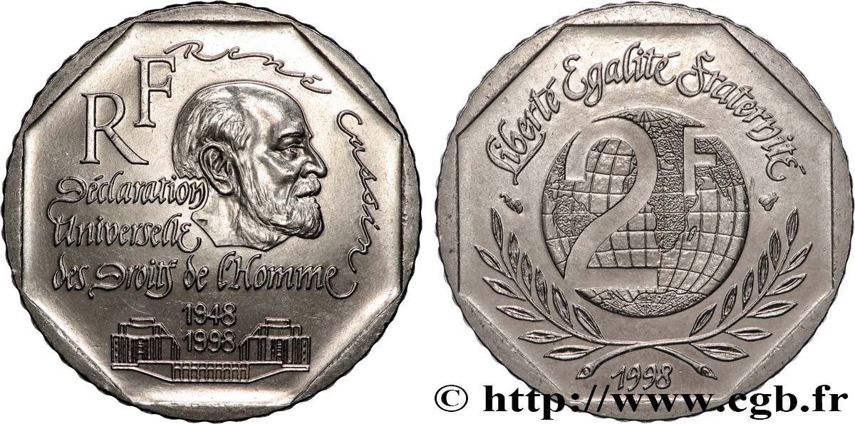 2 francs René Cassin 1998  F.276/2 MS 