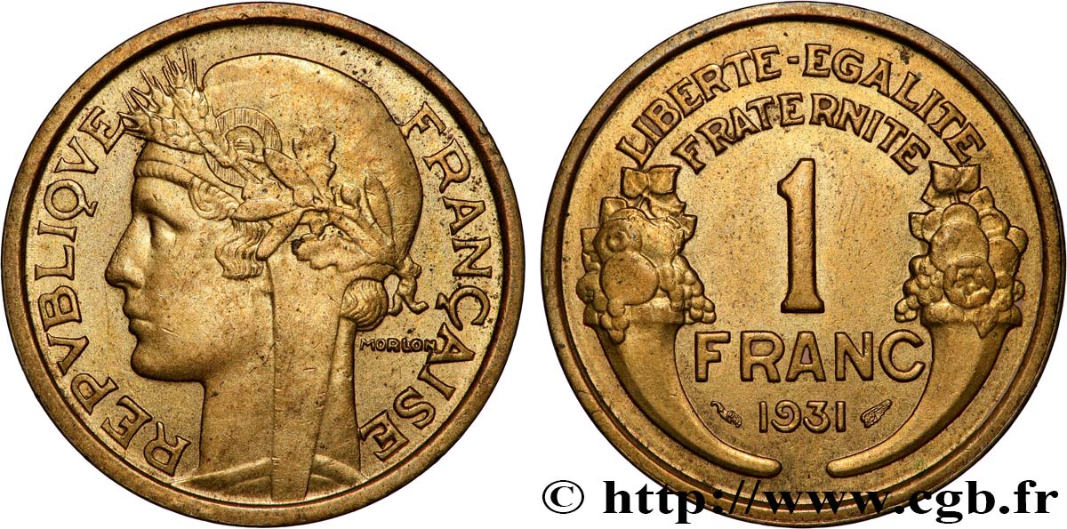 1 franc Morlon 1931 Paris F.219/2 fVZ 