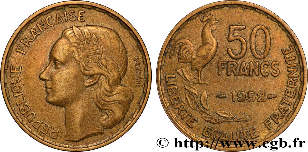 50 francs Guiraud 1952  F.425/8 q.SPL 