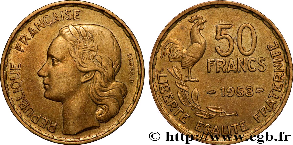 50 francs Guiraud 1953  F.425/10 AU 